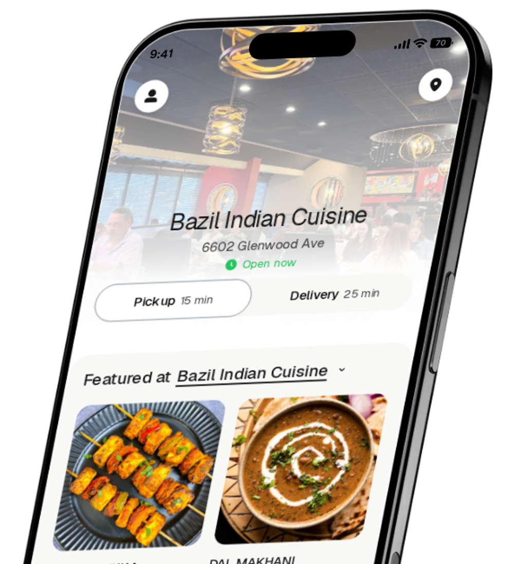Bazil Indian Cuisine app preview