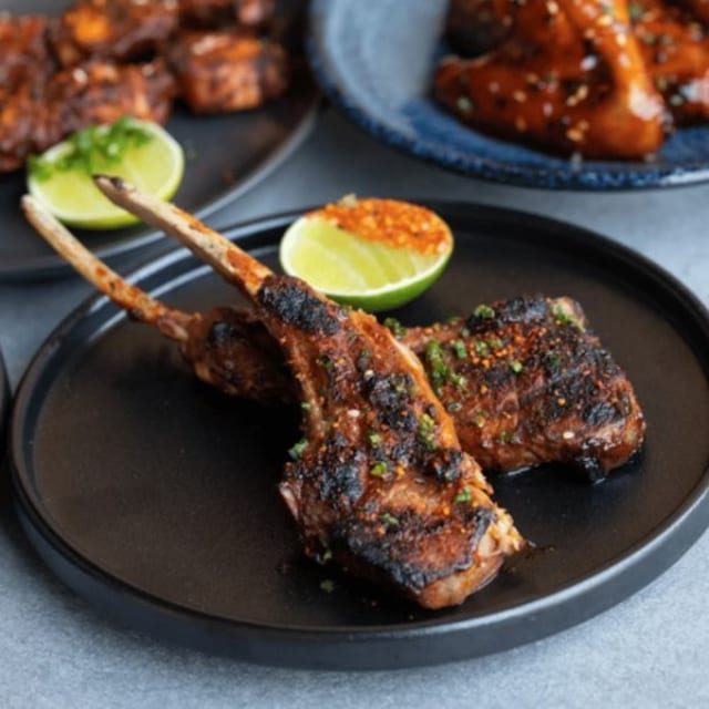 TANDOORI MINT LAMB CHOPS.