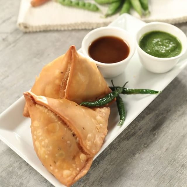 VEGETABLE SAMOSA.