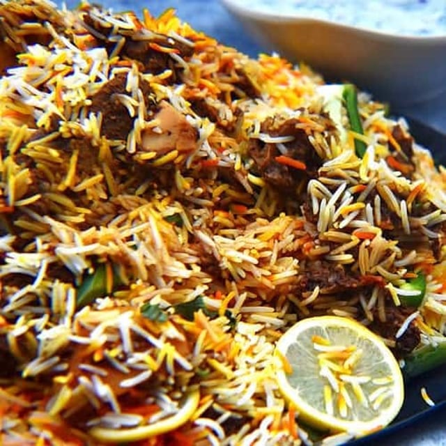 GOAT BIRYANI -ON THE BONE.