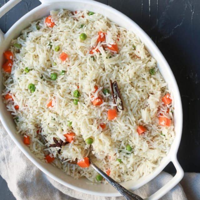 VEGETABLE RICE PULAO.