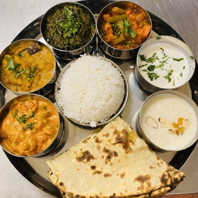 VEGETARIAN THALI.